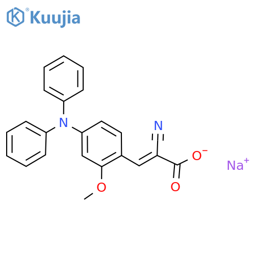 sodium 2-cyano-3-4-(diphenylamino)-2-methoxyphenylprop-2-enoate structure
