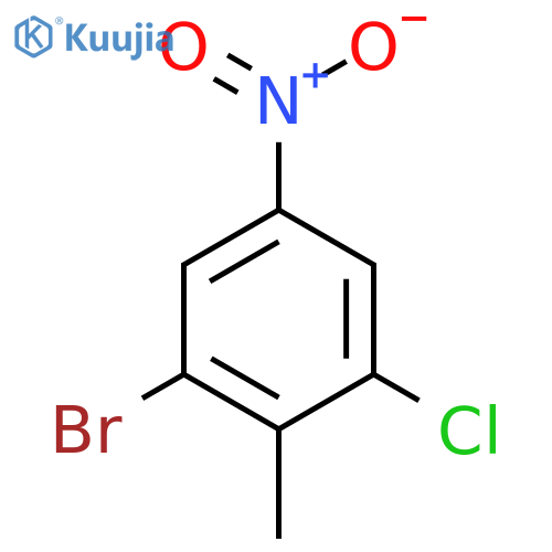 1-Bromo-3-chloro-2-methyl-5-nitrobenzene structure