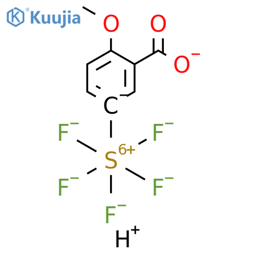 2-Methoxy-5-(pentafluorosulfur)benzoic acid structure