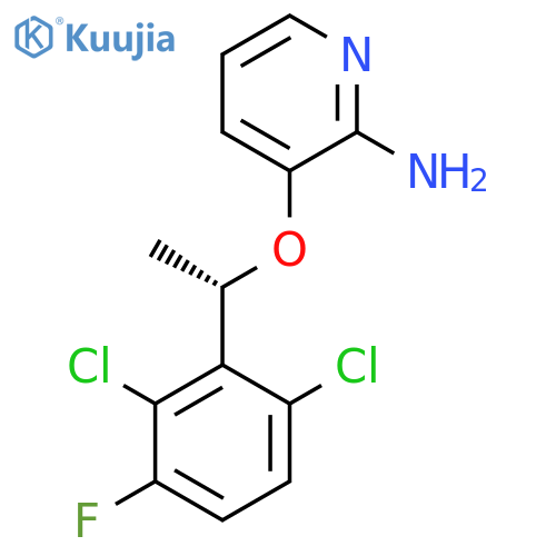 (S)-3-(1-(2,6-Dichloro-3-fluorophenyl)-ethoxy)pyridin-2-amine structure