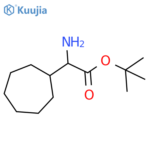 Cycloheptaneacetic acid, α-amino-, 1,1-dimethylethyl ester structure