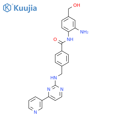 Benzamide, N-[2-amino-4-(hydroxymethyl)phenyl]-4-[[[4-(3-pyridinyl)-2-pyrimidinyl]amino]methyl]- structure