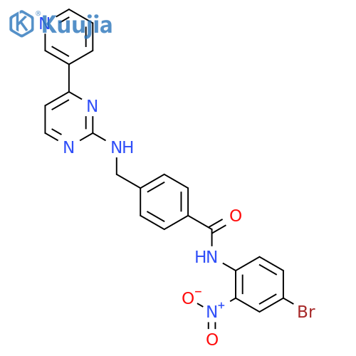 Benzamide, N-(4-bromo-2-nitrophenyl)-4-[[[4-(3-pyridinyl)-2-pyrimidinyl]amino]methyl]- structure
