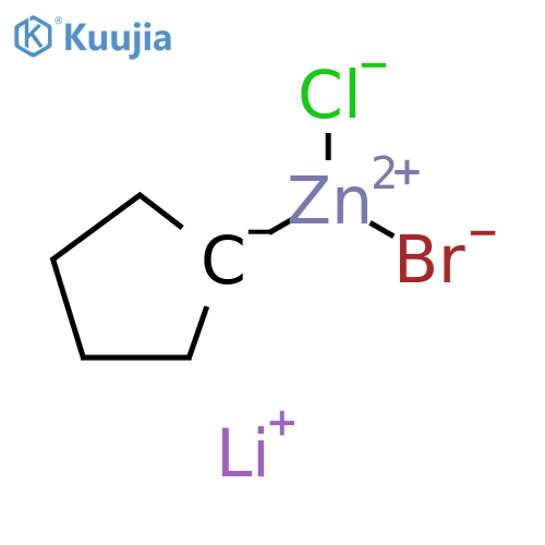 Zincate(1-), bromochlorocyclopentyl-, lithium (1:1) structure