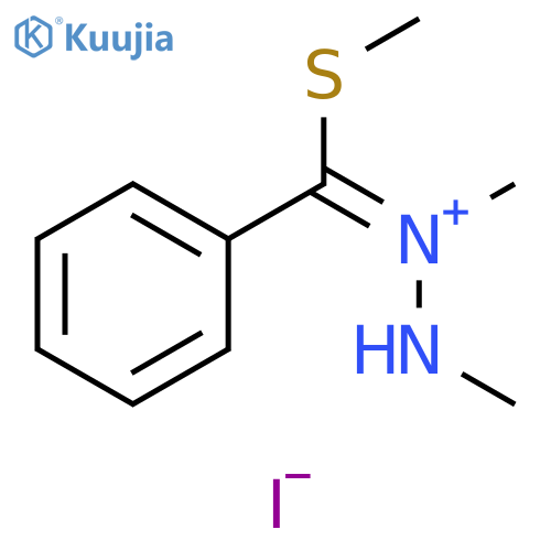 Hydrazinium, 1,2-dimethyl-1-[(methylthio)phenylmethylene]-, iodide structure