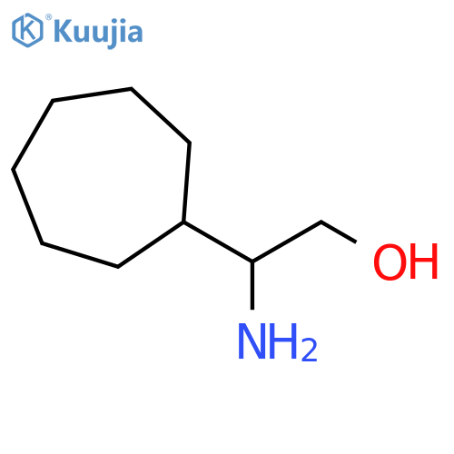 2-amino-2-cycloheptylethan-1-ol structure