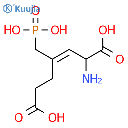 3-Heptenedioic acid, 2-amino-4-(phosphonomethyl)-, (E)-(±)- structure
