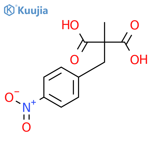 Propanedioic acid, methyl[(4-nitrophenyl)methyl]- structure