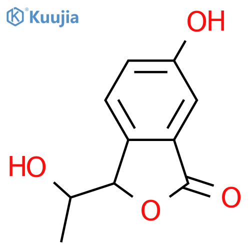 6-Hydroxy-3-(1-hydroxyethyl)-1(3H)-isobenzofuranone; (1'S,3R)-form structure