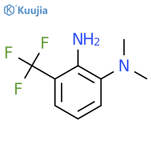 1-N,1-N-dimethyl-3-(trifluoromethyl)benzene-1,2-diamine structure
