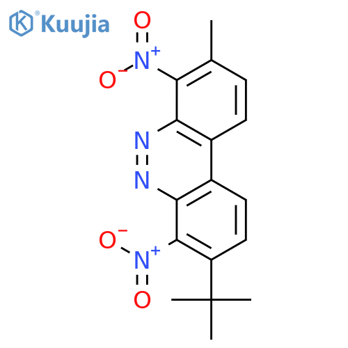 Benzo[c]cinnoline, 3-(1,1-dimethylethyl)-8-methyl-4,7-dinitro- structure