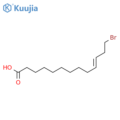 10-Tridecenoic acid, 13-bromo-, (10E)- structure