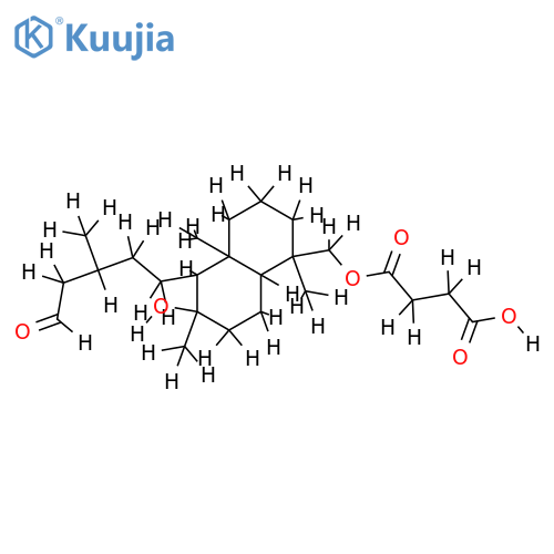 18beta-succinyloxy-ent-labd-8beta-ol-15-al structure