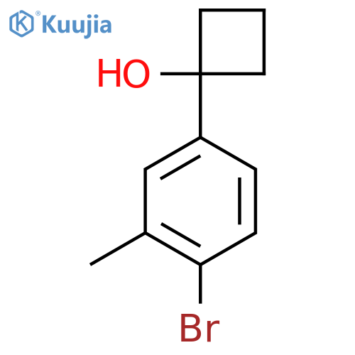 1-(4-Bromo-3-methylphenyl)cyclobutanol structure