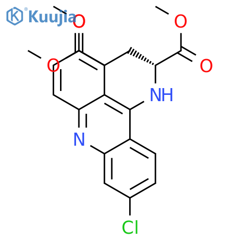 D-Glutamic acid, N-(6-chloro-2-methoxy-9-acridinyl)-, dimethyl ester structure