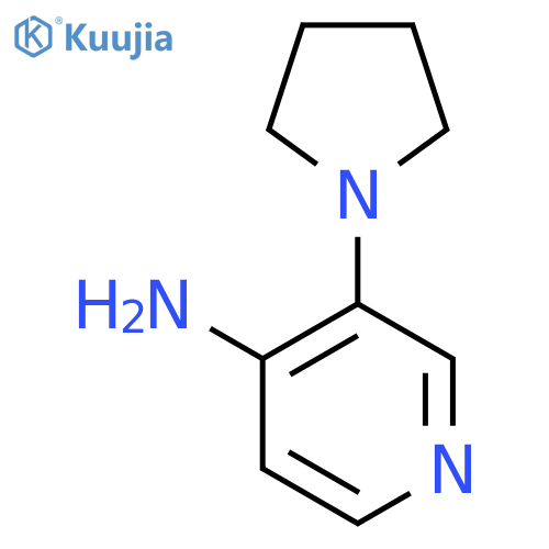 4-Pyridinamine, 3-(1-pyrrolidinyl)- structure