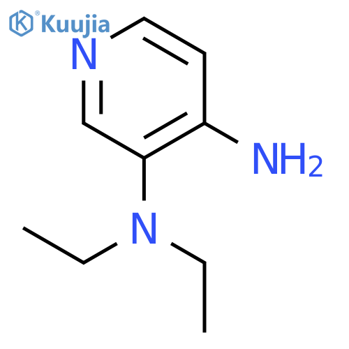 3,4-Pyridinediamine, N3,N3-diethyl- structure