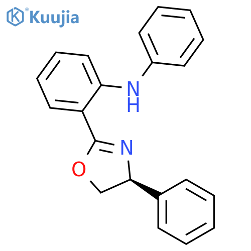 Benzenamine, 2-[(4S)-4,5-dihydro-4-phenyl-2-oxazolyl]-N-phenyl- structure