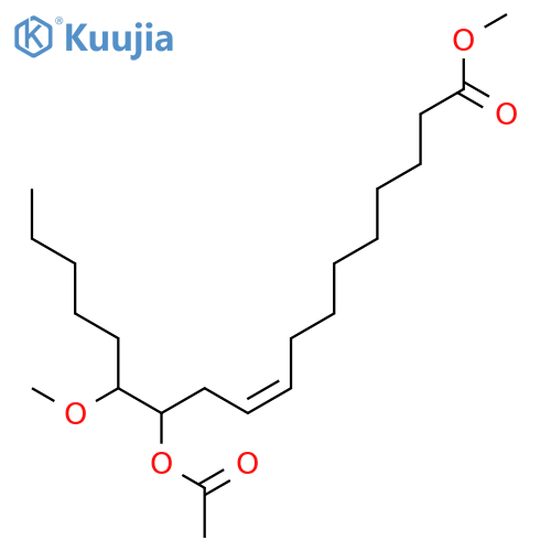 9-Octadecenoic acid, 12-(acetyloxy)-13-methoxy-, methyl ester, (Z)- structure