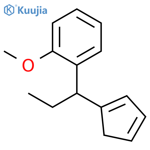 Benzene, 1-[1-(1,3-cyclopentadien-1-yl)propyl]-2-methoxy- structure