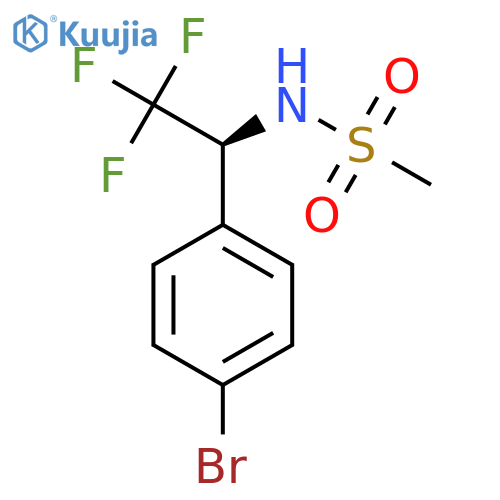 (S)-N-(1-(4-Bromophenyl)-2,2,2-trifluoroethyl)methanesulfonamide structure