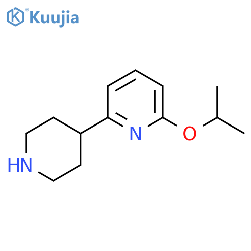 2-(piperidin-4-yl)-6-(propan-2-yloxy)pyridine structure