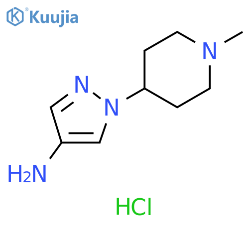 1-(1-methylpiperidin-4-yl)-1H-pyrazol-4-amine hydrochloride structure