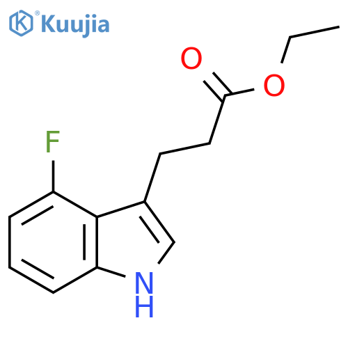 Ethyl 3-(4-Fluoro-3-indolyl)propanoate structure