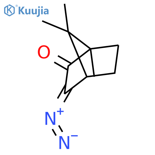 Bicyclo[2.2.1]heptan-2-one, 3-diazo-1,7,7-trimethyl- structure
