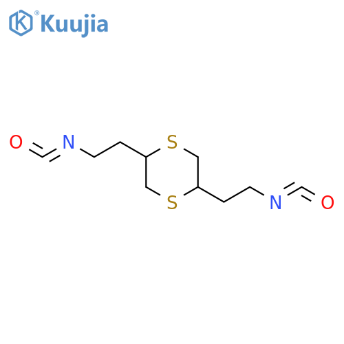 1,4-Dithiane, 2,5-bis(2-isocyanatoethyl)- structure