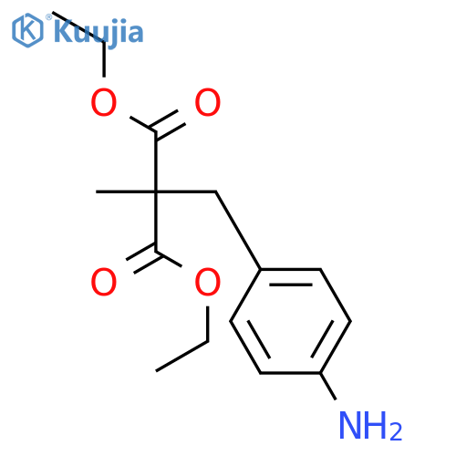 Propanedioic acid, [(4-aminophenyl)methyl]methyl-, diethyl ester structure