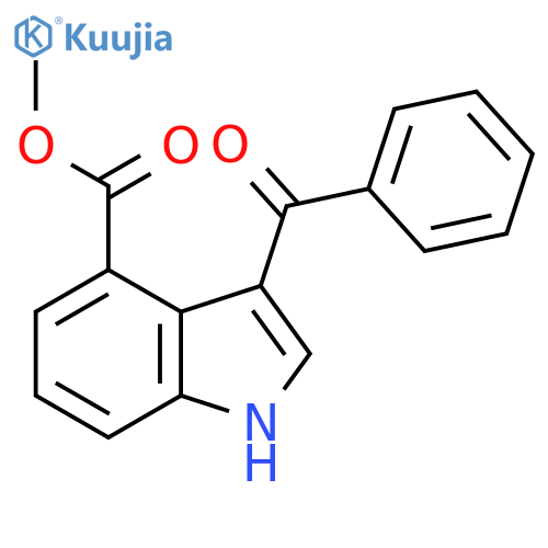 methyl 3-benzoyl-1H-indole-4-carboxylate structure