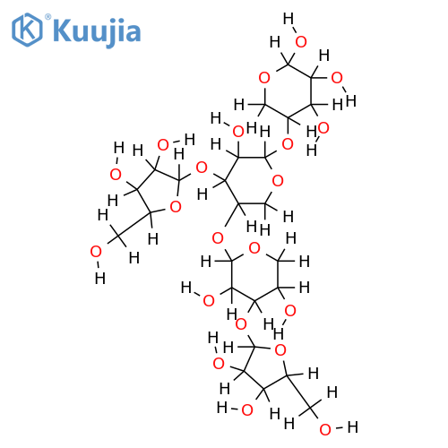 alpha-Ara(f)-(1->3)-beta-Xyl(p)-(1->4)-beta-Xyl(p)3)>-(1->4)-Xyl(p) structure