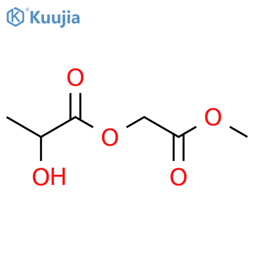 Propanoic acid, 2-hydroxy-, 2-methoxy-2-oxoethyl ester structure