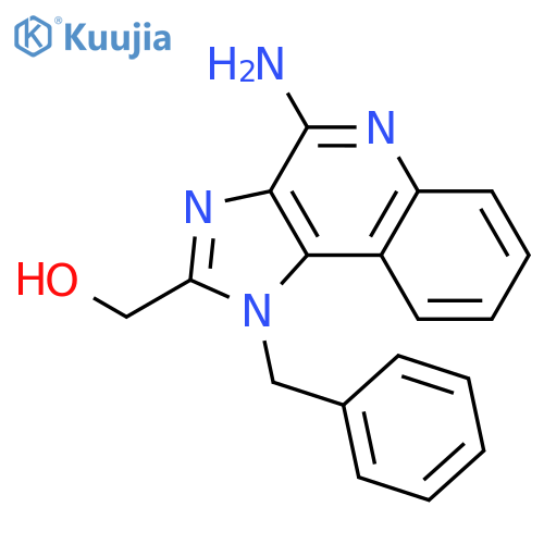 1H-Imidazo[4,5-c]quinoline-2-methanol, 4-amino-1-(phenylmethyl)- structure