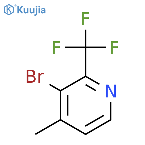 3-Bromo-4-methyl-2-(trifluoromethyl)pyridine structure