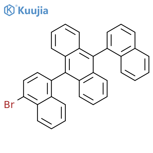Anthracene, 9-(4-bromo-1-naphthalenyl)-10-(1-naphthalenyl)- structure