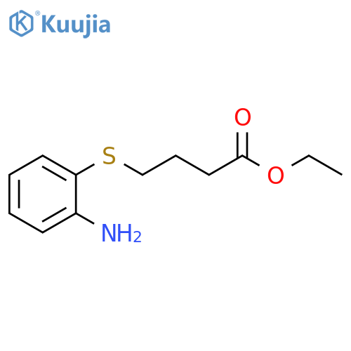 Butanoic acid, 4-[(2-aminophenyl)thio]-, ethyl ester structure