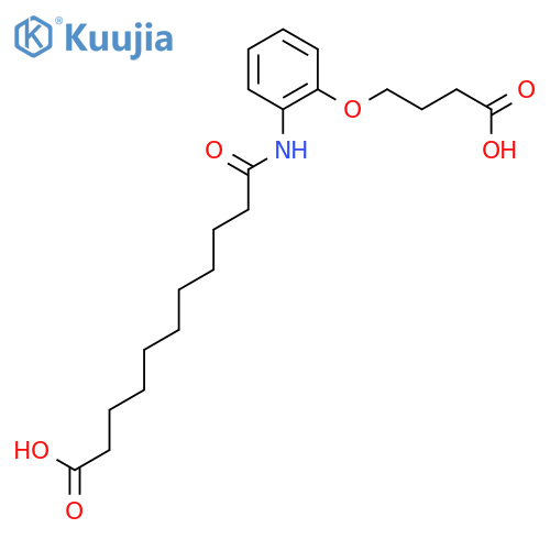 Undecanoic acid, 11-[[2-(3-carboxypropoxy)phenyl]amino]-11-oxo- structure