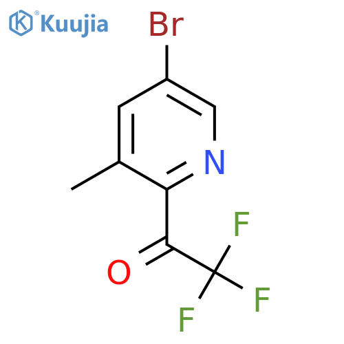 1-(5-Bromo-3-methylpyridin-2-yl)-2,2,2-trifluoroethanone structure