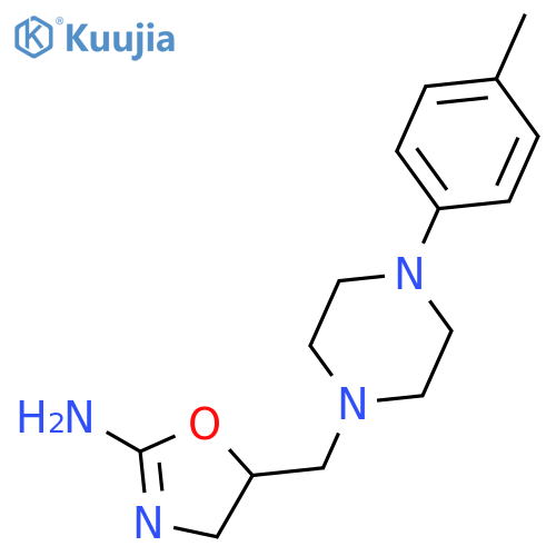 2-Oxazolamine,4,5-dihydro-5-[[4-(4-methylphenyl)-1-piperazinyl]methyl]- structure