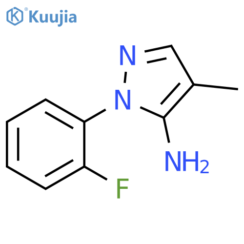 1-(2-Fluorophenyl)-4-methyl-1H-pyrazol-5-amine structure