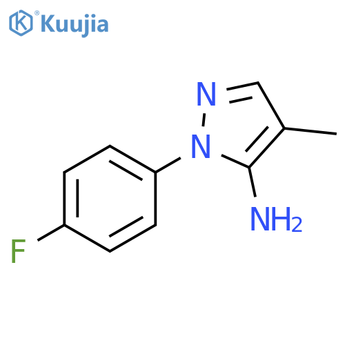 1-(4-Fluorophenyl)-4-methyl-1H-pyrazol-5-amine structure