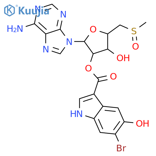 5'-Thioadenosine; S-Me, S-oxide, 2'-O-(6-bromo-5-hydroxy-1H-indole-3-carbonyl) (1) structure