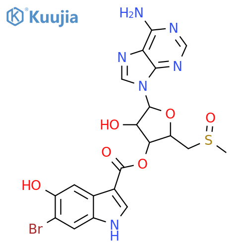 5'-Thioadenosine; S-Me, S-oxide, 3'-O-(6-bromo-5-hydroxy-1H-indole-3-carbonyl) (1) structure