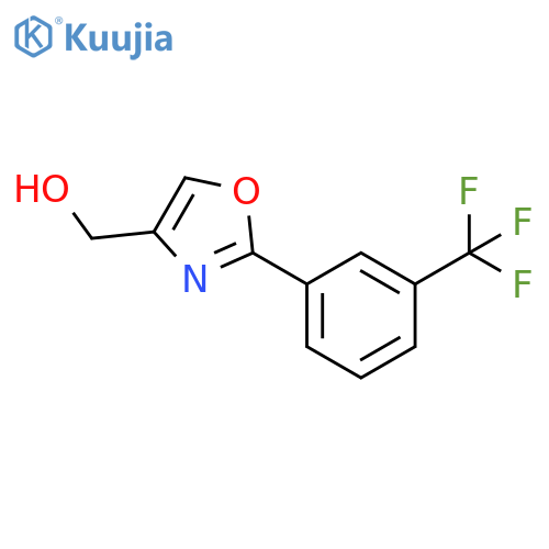 2-[3-(Trifluoromethyl)phenyl]-4-oxazolemethanol structure