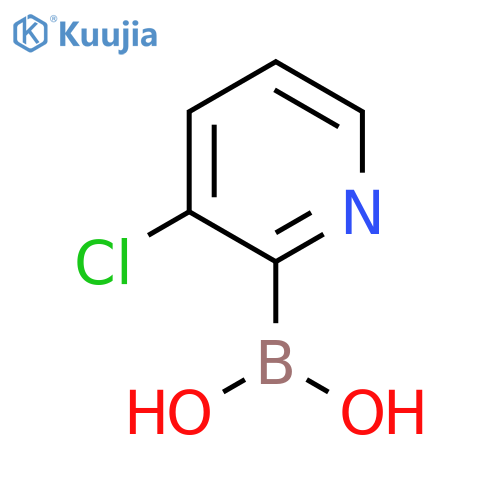 (3-chloropyridin-2-yl)boronic acid structure
