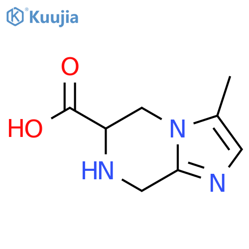 Imidazo[1,2-a]pyrazine-6-carboxylicacid, 5,6,7,8-tetrahydro-3-methyl- structure