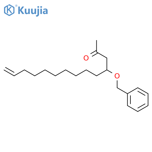 13-Tetradecen-2-one, 4-(phenylmethoxy)- structure