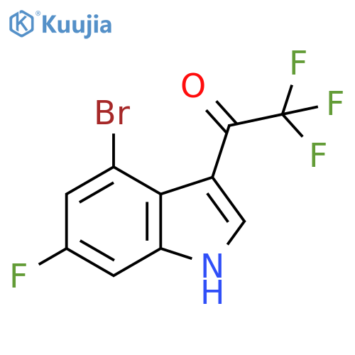 1-(4-Bromo-6-fluoro-3-indolyl)-2,2,2-trifluoroethanone structure